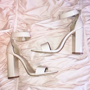 Creme colored heels!! Only been worn once